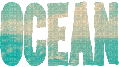 Kaz_Creations Animated Text Logo Ocean - GIF animado gratis