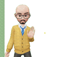 bald man dancing swag style - 無料のアニメーション GIF