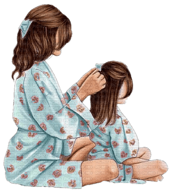 mother and daughter - bezmaksas png
