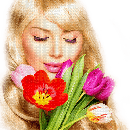 Y.A.M._Spring woman girl - zdarma png