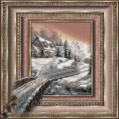 winter background - GIF animé gratuit