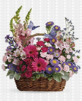 fleurs mage bouquet bon anniversaire - 免费PNG