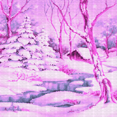 Y.A.M._Winter background purple - Darmowy animowany GIF