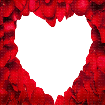 kikkapink heart frame valentine red - ücretsiz png
