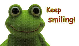 text grenouille fun frog smile - Kostenlose animierte GIFs