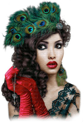 Kaz_Creations Peacock Woman Femme - PNG gratuit