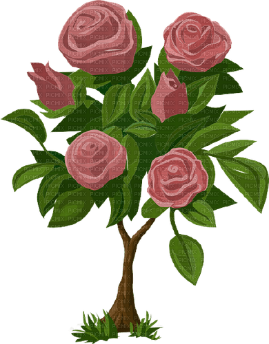 Kaz_Creations Rose-Tree - 免费PNG