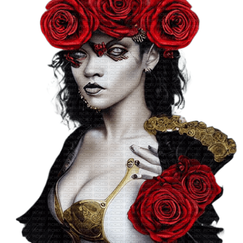 kikkapink gothic dark woman steampunk - ilmainen png