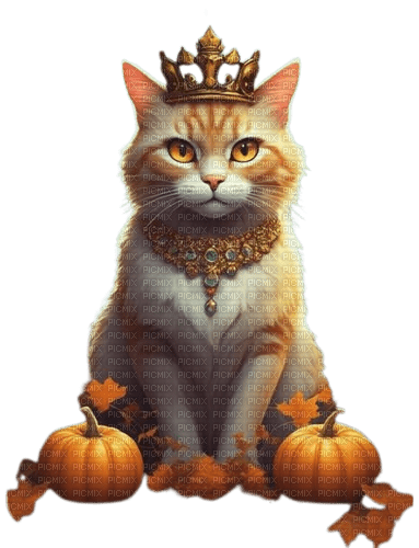 halloween, cat, katze, herbst, autumn - darmowe png