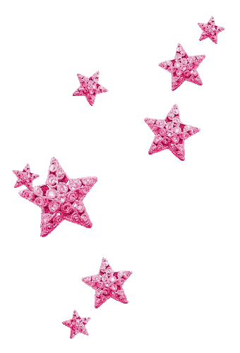Pink deco stars ♥ - Darmowy animowany GIF