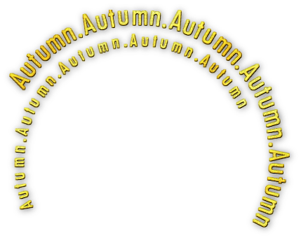 soave text autumn circle yellow - 免费PNG