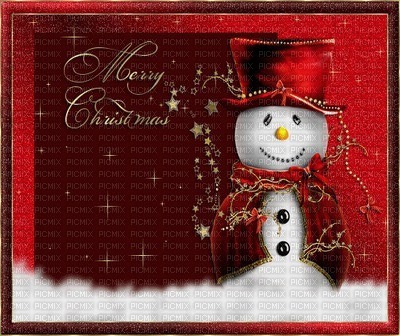 red snowman-christmas-minou - kostenlos png