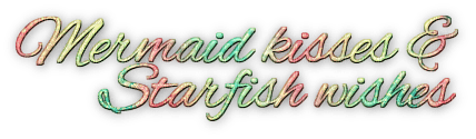 soave text summer mermaid kisses pink green yellow - PNG gratuit