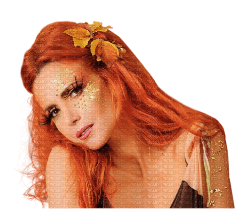 femme rousse - zadarmo png