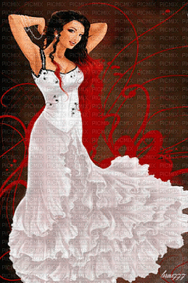 woman blanc - 無料のアニメーション GIF