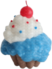 cupcake candle - png grátis
