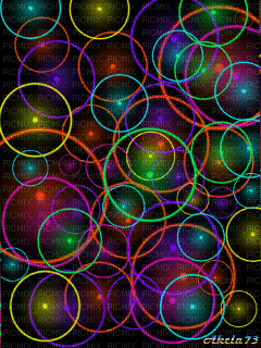 Multi-Colored Rings - Besplatni animirani GIF