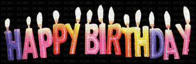 Happy birthday - GIF animado gratis