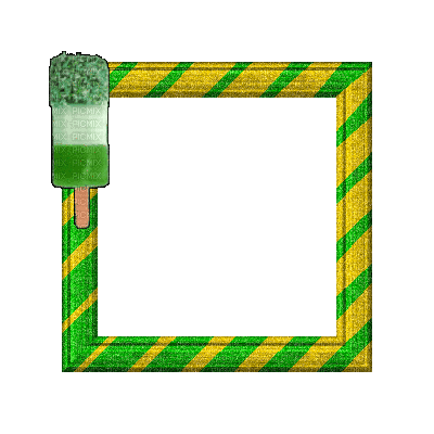 Small Green/Yellow Frame - GIF animado grátis