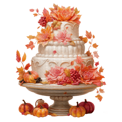 Autumn. Cake. Leila - безплатен png