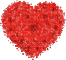 Цветочное сердечко - GIF animado gratis
