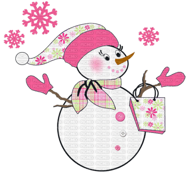 Kaz_Creations Pink Christmas Deco - Ilmainen animoitu GIF