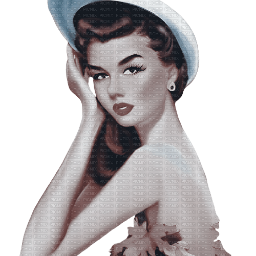 kikkapink vintage woman fashion hat - bezmaksas png