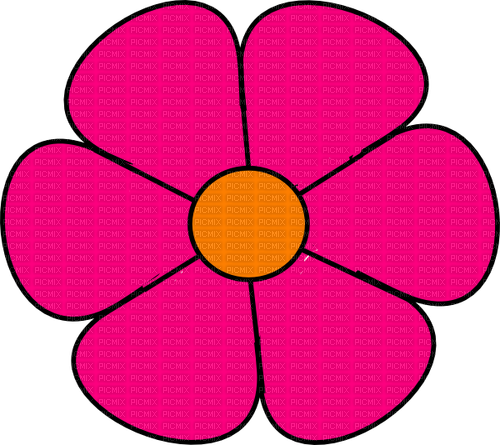 Pink flower - nemokama png