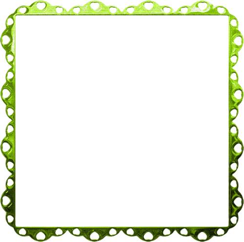 kikkapink deco scrap green frame - png gratis