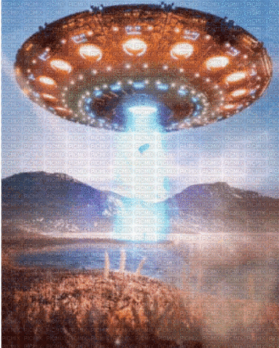 UFO.Landscape.Alien.gif.Victoriabea - Gratis animeret GIF