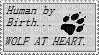 wolf at heart stamp - ücretsiz png