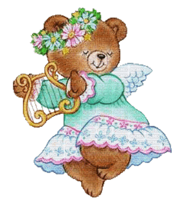 dolceluna spring pastel bear music - gratis png