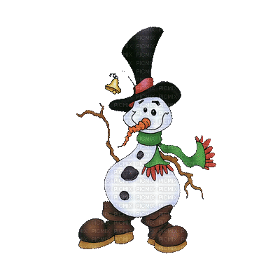 Kaz_Creations Animated Snowman - GIF animado gratis