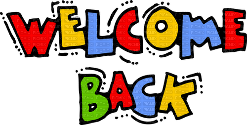 welcome back - PNG gratuit