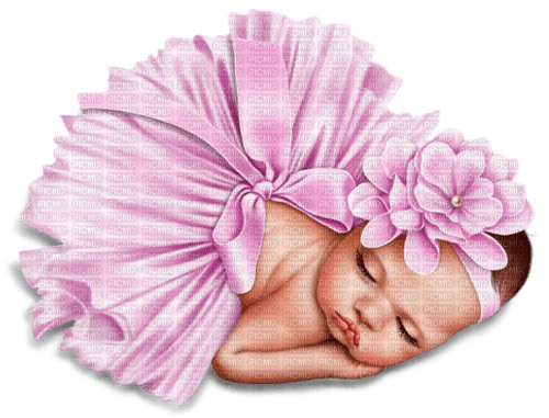 Baby Girl Infant Enfant Pink - Free PNG