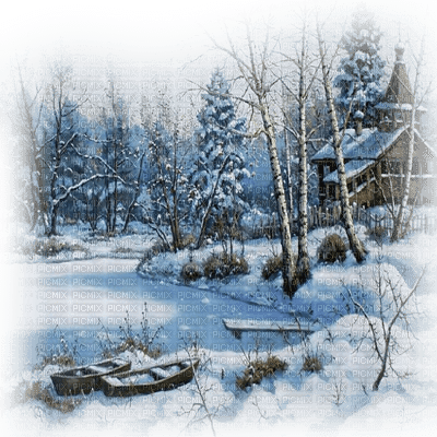 invierno  paysage dubravka4 - bezmaksas png