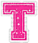 Kaz_Creations Animated Alphabet Pink T - Besplatni animirani GIF