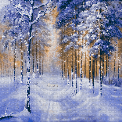 Y.A.M._Winter New year background - Δωρεάν κινούμενο GIF