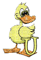 Kaz_Creations Alphabets Ducks Letter U - GIF animé gratuit