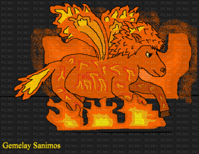 Le cheval de feu dessiner par moi, aller voir sur mon compte youtube Gemelay Sanimos - png gratis