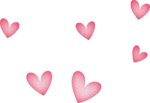kikkapink deco scrap pink hearts heart - png grátis