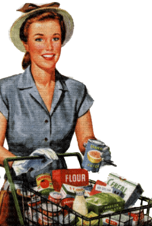 Vintage Housewife - png ฟรี