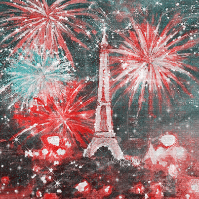 soave background animated painting fireworks - Gratis animeret GIF