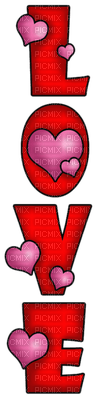 Kaz_Creations Valentine Deco Love Text - png gratuito