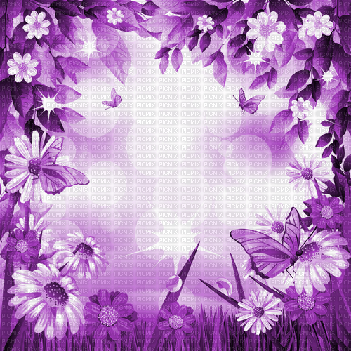 Y.A.M._Spring background purple - 免费PNG