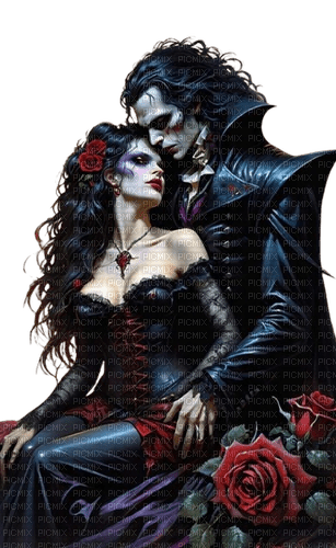 loly33 couple vampire - nemokama png