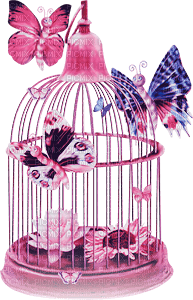soave deco butterfly flowers vintage pink blue - безплатен png