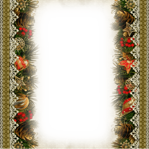 Christmas.Frame.Red.Green.Gold - KittyKatLuv65 - zadarmo png