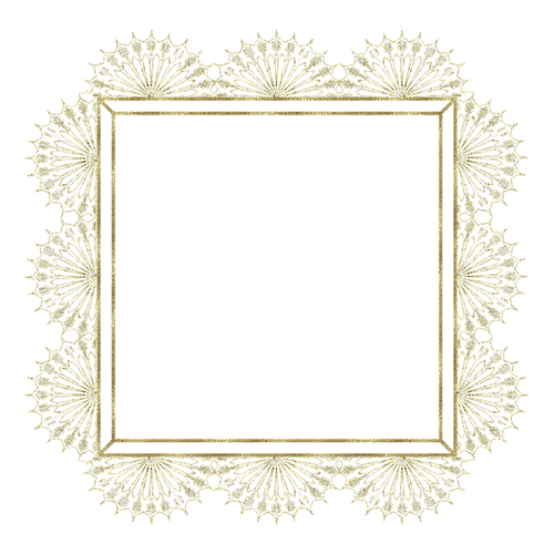 kikkapink deco scrap  gold frame - ücretsiz png