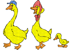 goose family - Nemokamas animacinis gif